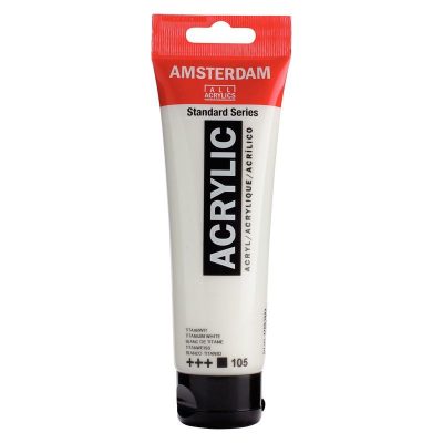 ACRILICO AMSTERDAM 120ML Blanco Titanio 105