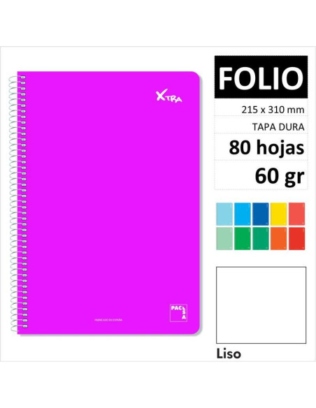 CUAD PACSA XTRA T/D F 80H60GR LISO 16223