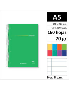 CUAD PACSA PREMIUM A5 160H70GR C5 SURT 16292