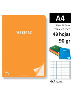 LIBRETA PACSA FLEXIPAC PP A4 48H90GR C4 20056