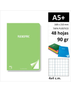 LIBRETA PACSA FLEXIPAC PP A5  48H90GR C4 20046