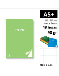 LIBRETA PACSA FLEXIPAC PP A5  48H90GR HOR 20048