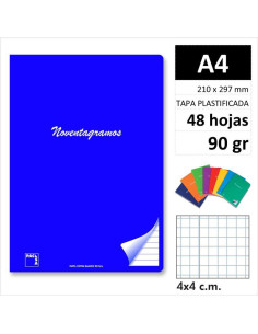 LIBRETA PACSA NOVENTAGRAMOS A4 48H90GR C4 20080