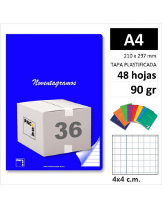LIBRETA PACSA NOVENTAGRAMOS A4 48H90GR C4 20080 C/