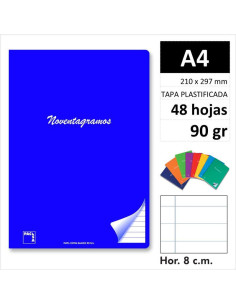 LIBRETA PACSA NOVENTAGRAMOS A4 48H90GR HOR 20081