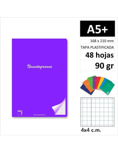 LIBRETA PACSA NOVENTAGRAMOS A5  48H90GR C4 20090