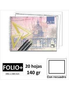 BLOC DIBUJO PACSA ART FOLIO C/ MARGEN 18848
