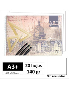 BLOCK DIBUJO PACSA ART 20H A3 140GR 18843