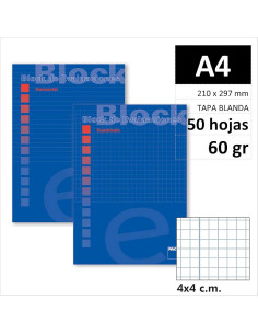 BLOC EXAMEN PACSA A4 50H60GR C4 18705