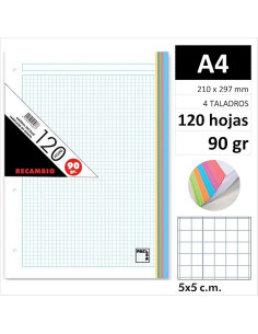 RECAMBIO PACSA A4 120H90GR 4 TAL C5 SURT 21180