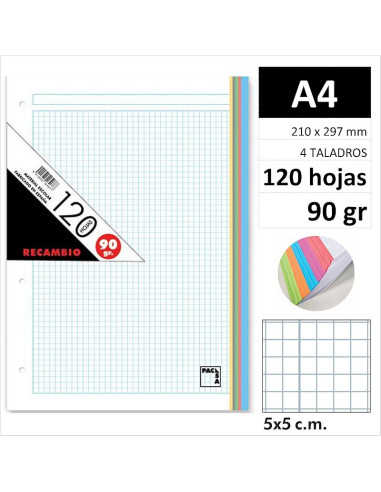RECAMBIO PACSA A4 120H90GR 4 TAL C5 SURT 21180