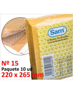 BOLSA ACOLCHADA SAM KRAFT INT  220X265 Nº15 P/10