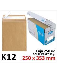 BOLSA DE PAPEL SAM KRAFT 250X353 TIRA C/250