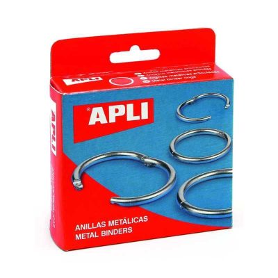 ANILLAS METÁLICAS APLI 32MM CAJA 20UD