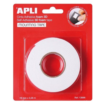CINTA ADHESIVA APLI DOBLE CARA FUERTE 19X228 13986