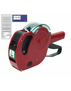 ETIQUETADORA MARCAPRECIOS MX-5500 ROJA  10 ROLLOS