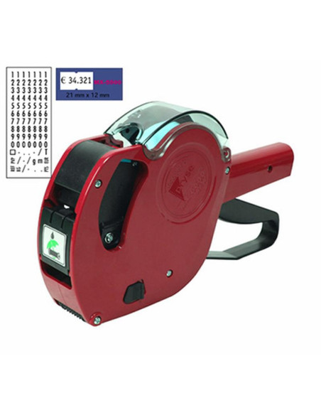 ETIQUETADORA MARCAPRECIOS MX-5500 ROJA  10 ROLLOS