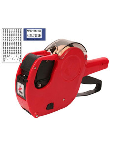 ETIQUETADORA MARCAPRECIOS MX-2616 ROJA  10 ROLLOS