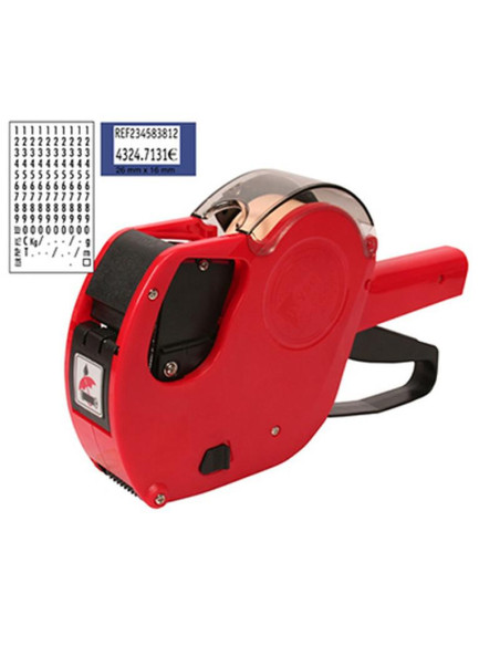 ETIQUETADORA MARCAPRECIOS MX-2616 ROJA  10 ROLLOS
