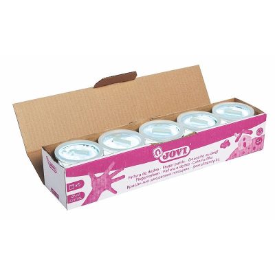 PINTURA DE DEDOS JOVI 125 ML BLANCO C/5