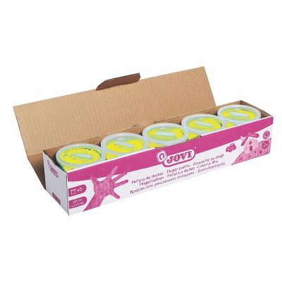 PINTURA DE DEDOS JOVI 125 ML AMARILLO C/5