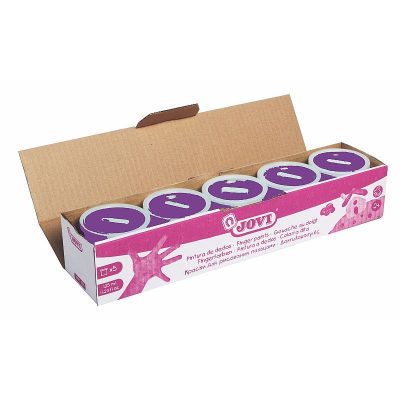 PINTURA DE DEDOS JOVI 125 ML VIOLETA C/5