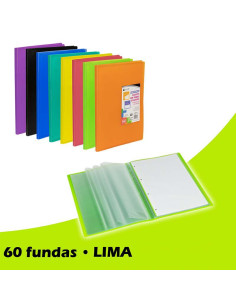 CARPETA FUNDAS CARCHIPLAS-BOOK A4 PP 60F LIMA