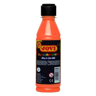 TEMPERA JOVI FOSFORESCENTE 250ML NARANJA