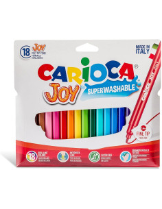 ROTULADOR ESCOLAR CARIOCA JOY 18 COLORES