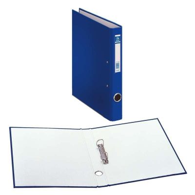 CARPETA DOHE FOLIO 2 ANILLAS 25MM FORRADO AZUL