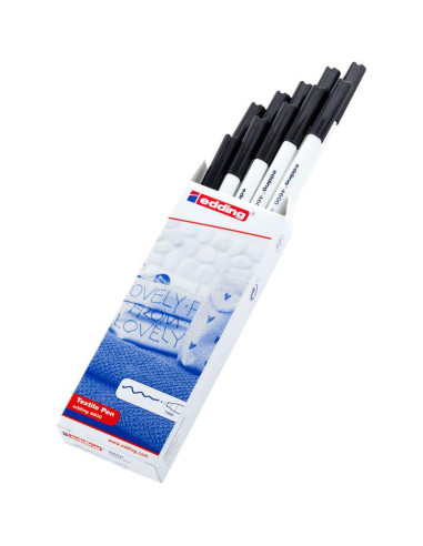 ROTULADOR TEXTIL EDDING 4600 NEGRO C/10