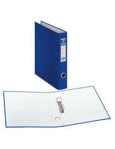 CARPETA DOHE FOLIO 2 ANILLAS 40MM FORRADO AZUL