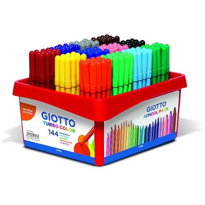 ROTULADOR ESCOLAR GIOTTO TURBO COLOR PACK 144 UDS