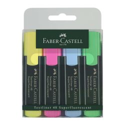 RESALTADOR FABER TEXTLINER 48 BLISTER 4 COLORES