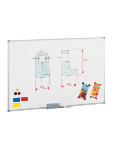 PIZARRA BLANCA FAIBO METALICA 60X90 cm