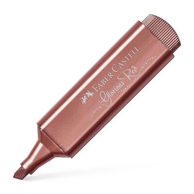 RESALTADOR FABER TEXTLINER 46 METAL ROJO