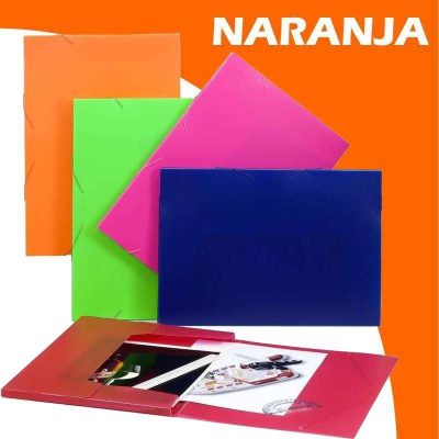 CARPETA C/ELAST CARCHIVO A3  PP 13MM 3641K NARANJA