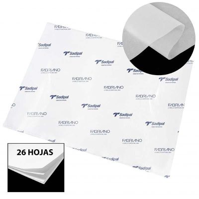 PAPEL SEDA SADIPAL 50X75 CM 26 HOJAS BLANCO