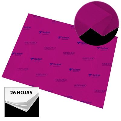 PAPEL SEDA SADIPAL 50X75 CM 26 HOJAS FUCSIA
