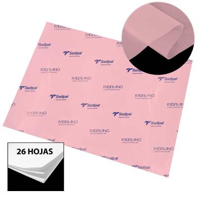 PAPEL SEDA SADIPAL 50X75 CM 26 HOJAS ROSA