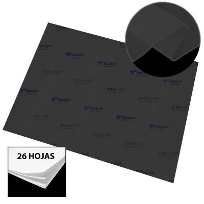 PAPEL SEDA SADIPAL 50X75 CM 26 HOJAS NEGRO
