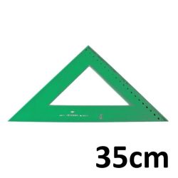 ESCUADRA DFH GRADUADA S/BISEL 35CM