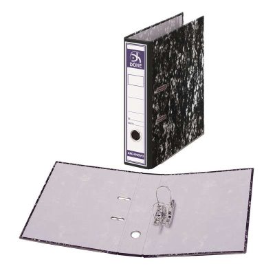 ARCHIVADOR PALANCA DOHE A4 L/A NEGRO JASPEADO