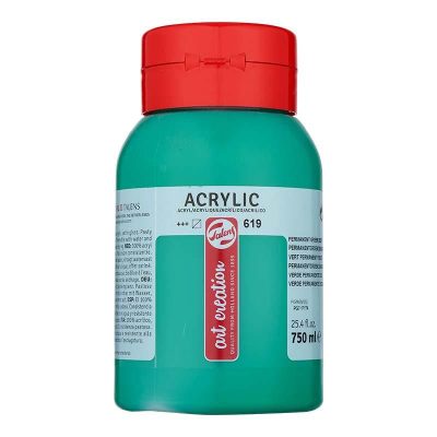 ACRILICO TAC 750 ML VERDE PERMANENTE OSCURO 619