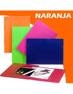 CARPETA C/ELAST CARCHIVO A3  PP 13MM 3641K NARANJA