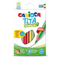 LAPIZ ESCOLAR CARIOCA TITA MAXI TRIANGULAR 12 COL