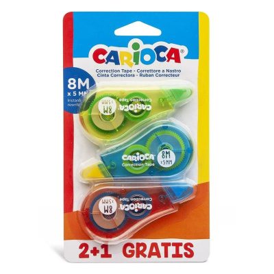 CORRECTOR CINTA CARIOCA 5MM X 8M 2 1 EN BLISTER