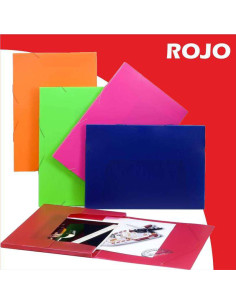CARPETA C/ELAST CARCHIVO A3  PP  13MM 3641K ROJA