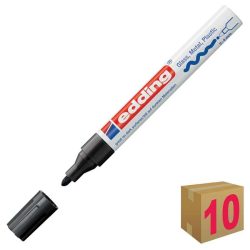 ROTULADOR PERMANENTE EDDING 750 NEGRO C/10