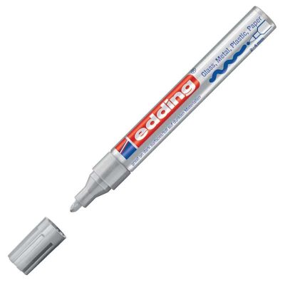 ROTULADOR PERMANENTE EDDING 750 PLATA